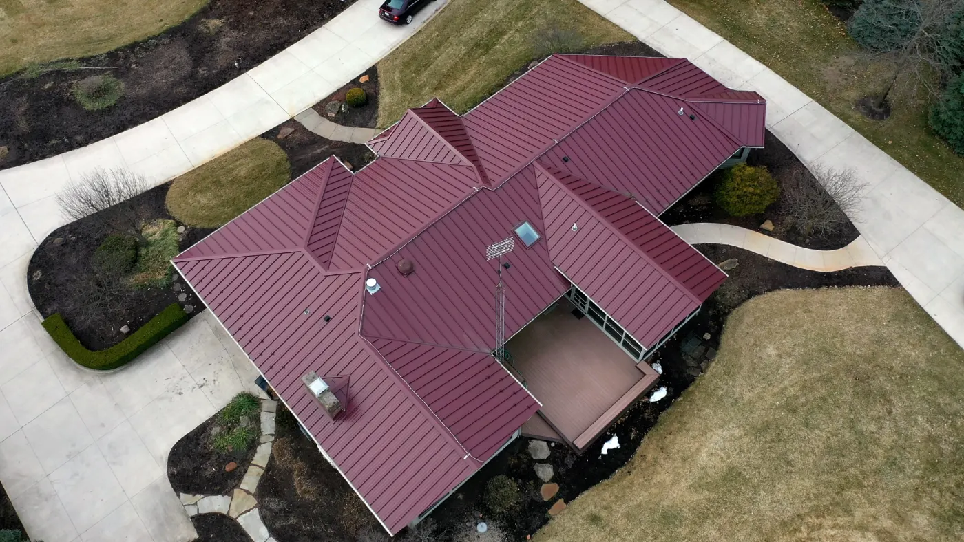 Storm damage documentation on a Batesville commercial building
